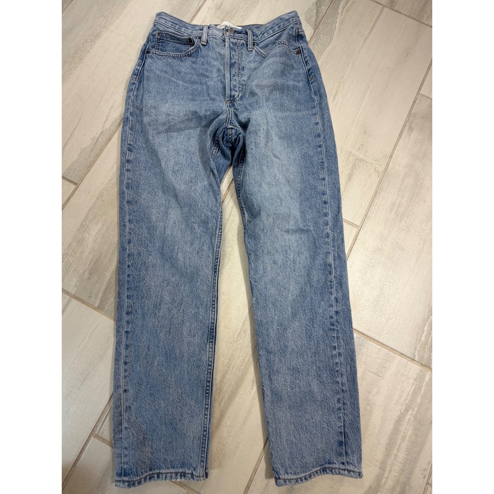 Denim Forum The BF High Rise Loose Jeans Light Wash Blue 28L RCX10-06-6001-SP22